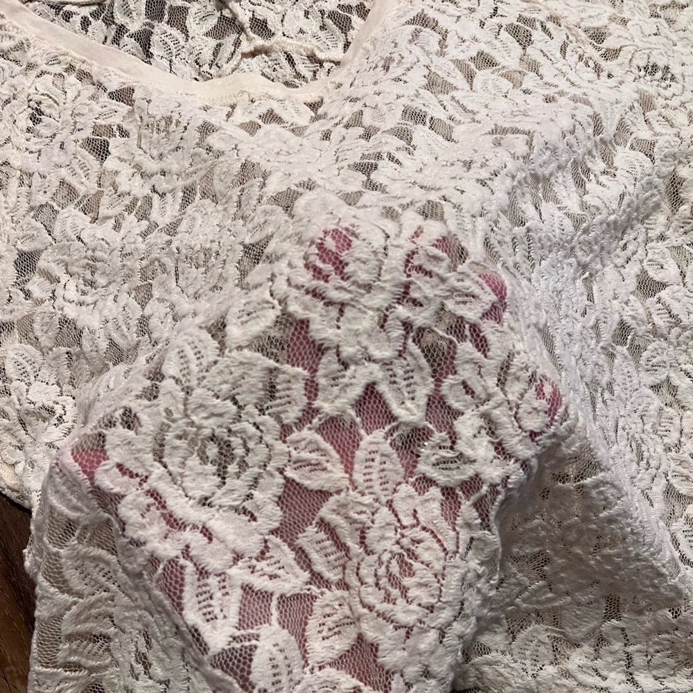 Express Floral Lace Top, small - Picture 6 of 6